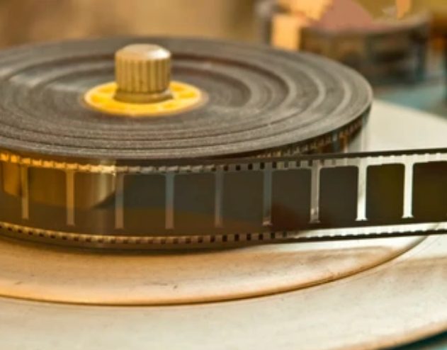 old roll film on platter